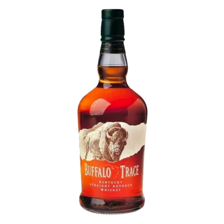 pictured bottle of buffalo trace kentucky straight bourbon whiskey
